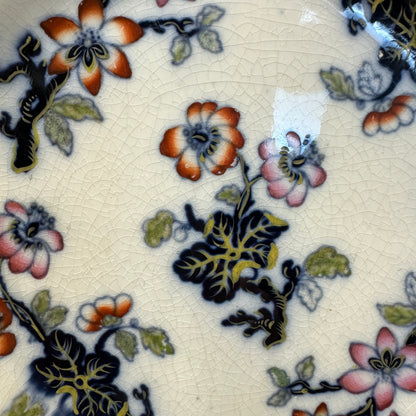 Victorian Charles Meigh & Son Plate Oriental Blossoms