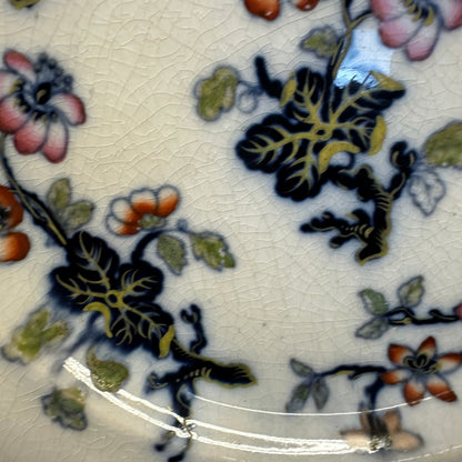Victorian Charles Meigh & Son Plate Oriental Blossoms
