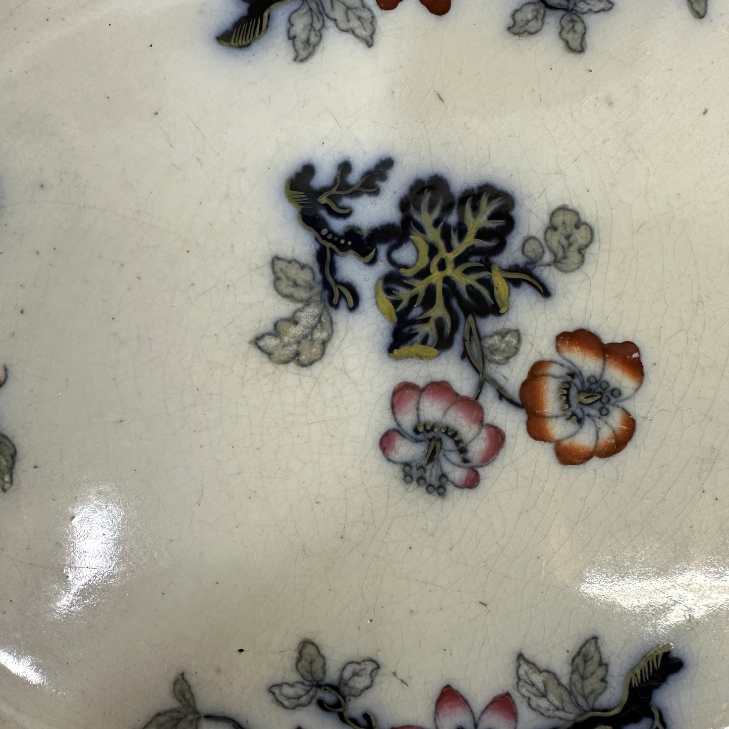 Victorian Charles Meigh & Son Oriental Blossoms Platter