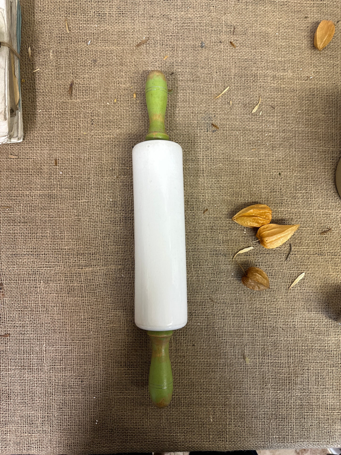 Nutbrown Pottery Green Rolling Pin