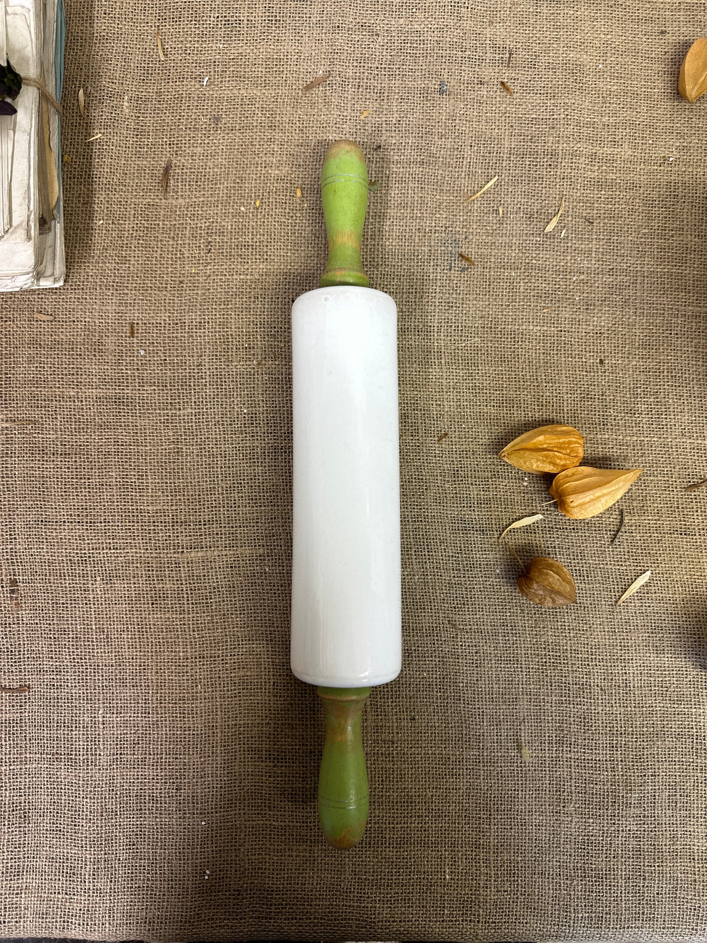 Nutbrown Pottery Green Rolling Pin