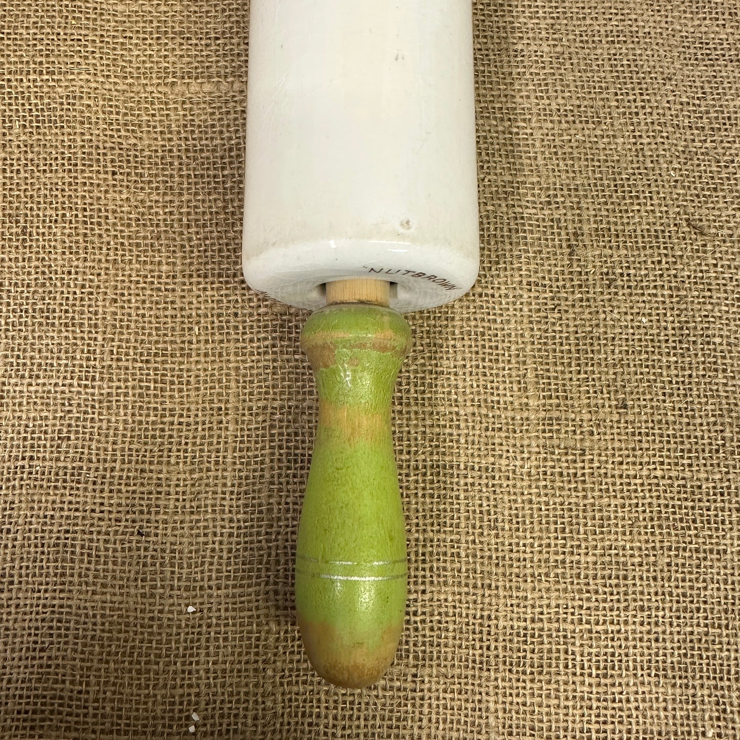 Nutbrown Pottery Green Rolling Pin