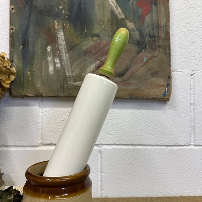 Nutbrown Pottery Green Rolling Pin