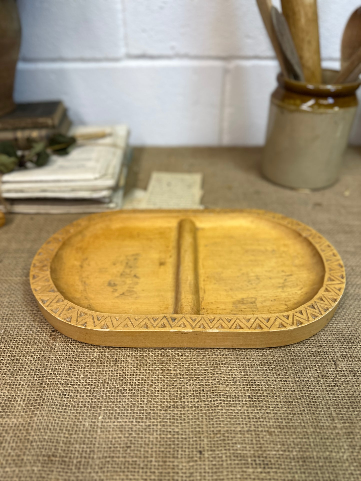 Mango Wood Serving Divided Tray