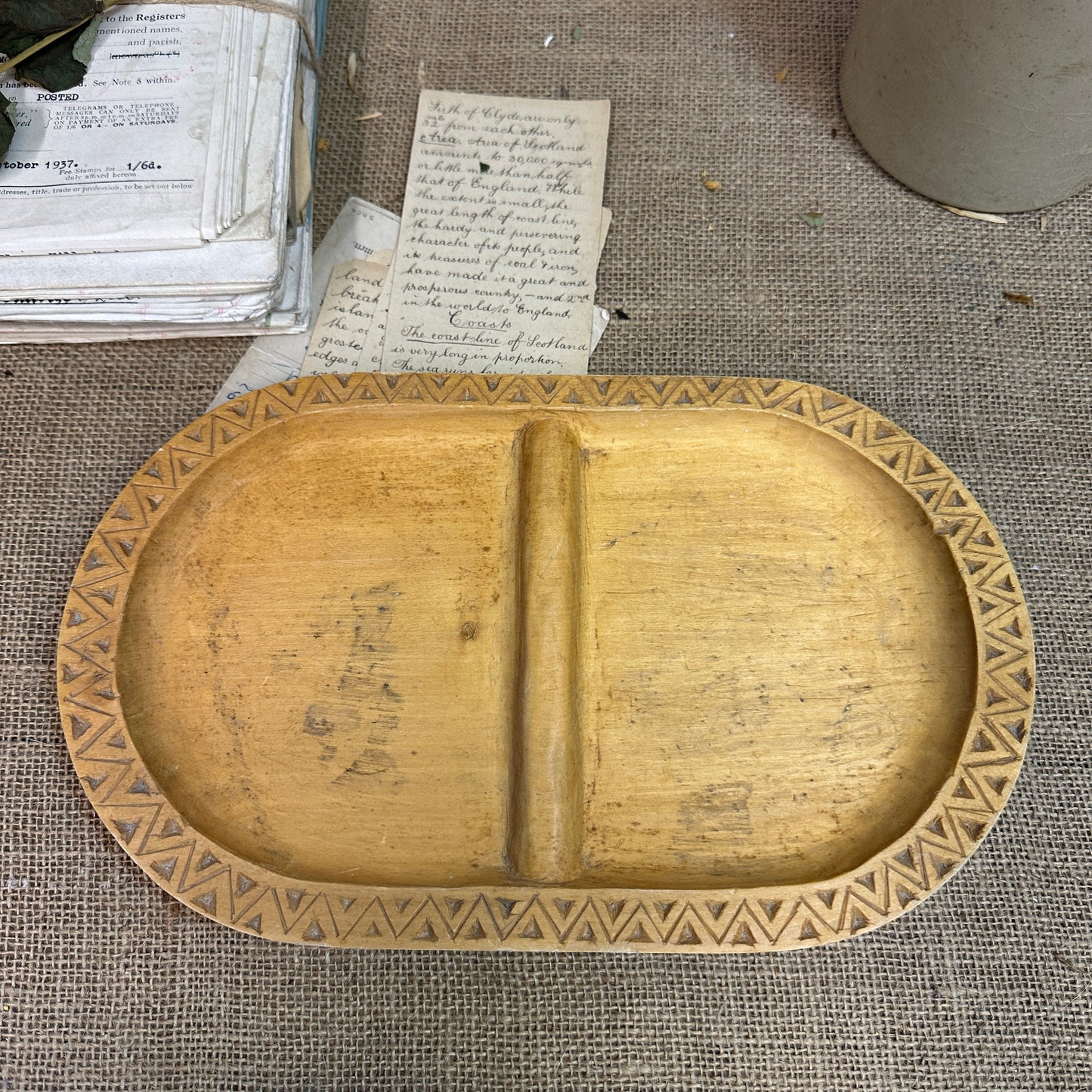 Mango Wood Serving Divided Tray