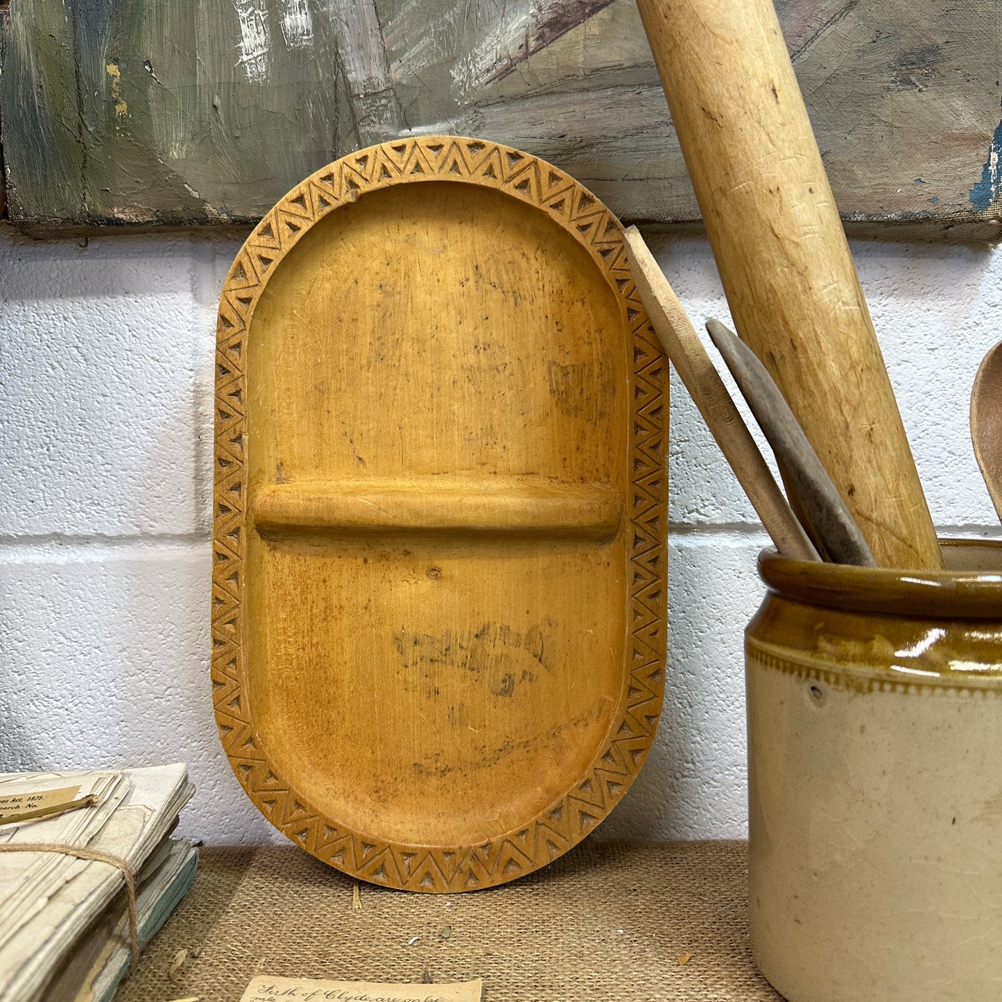 Mango Wood Serving Divided Tray