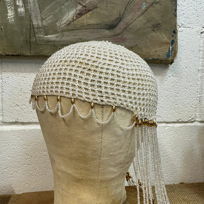 Art Deco Beaded Skull Cap - The Blind Mole