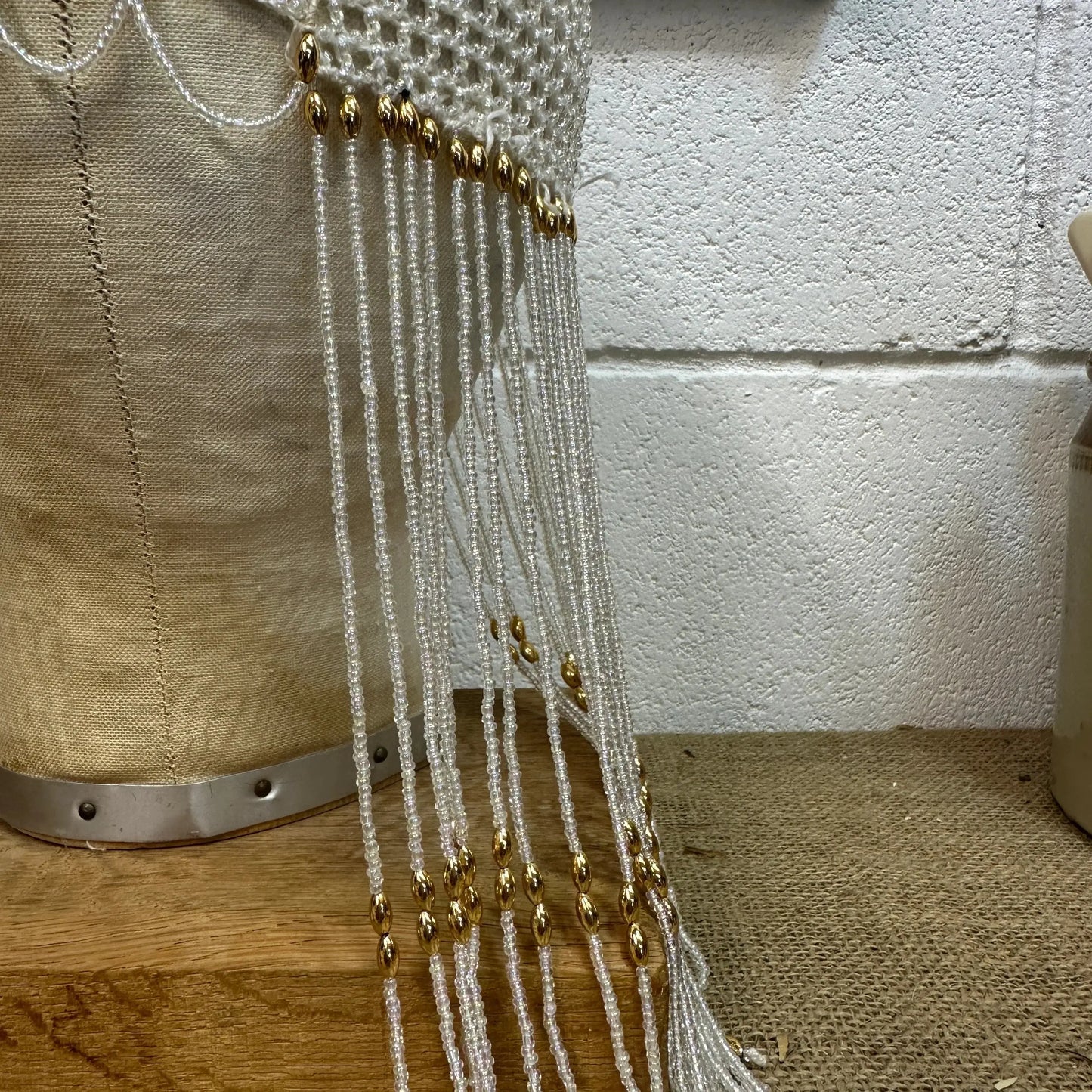 Art Deco Beaded Skull Cap - The Blind Mole