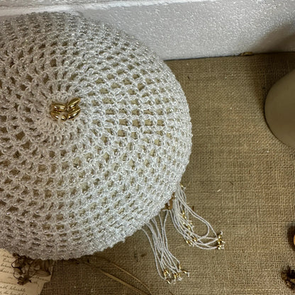 Art Deco Beaded Skull Cap - The Blind Mole
