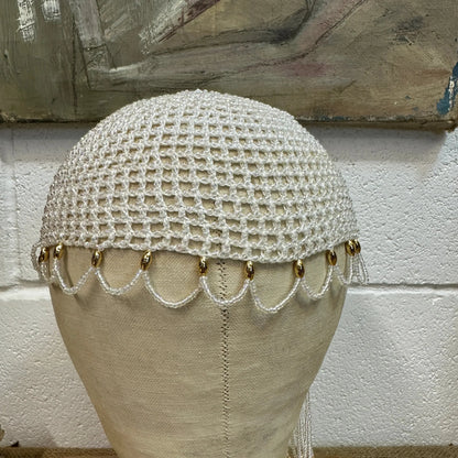 Art Deco Beaded Skull Cap - The Blind Mole