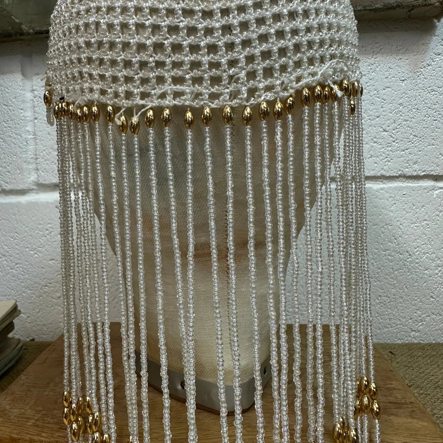 Art Deco Beaded Skull Cap - The Blind Mole