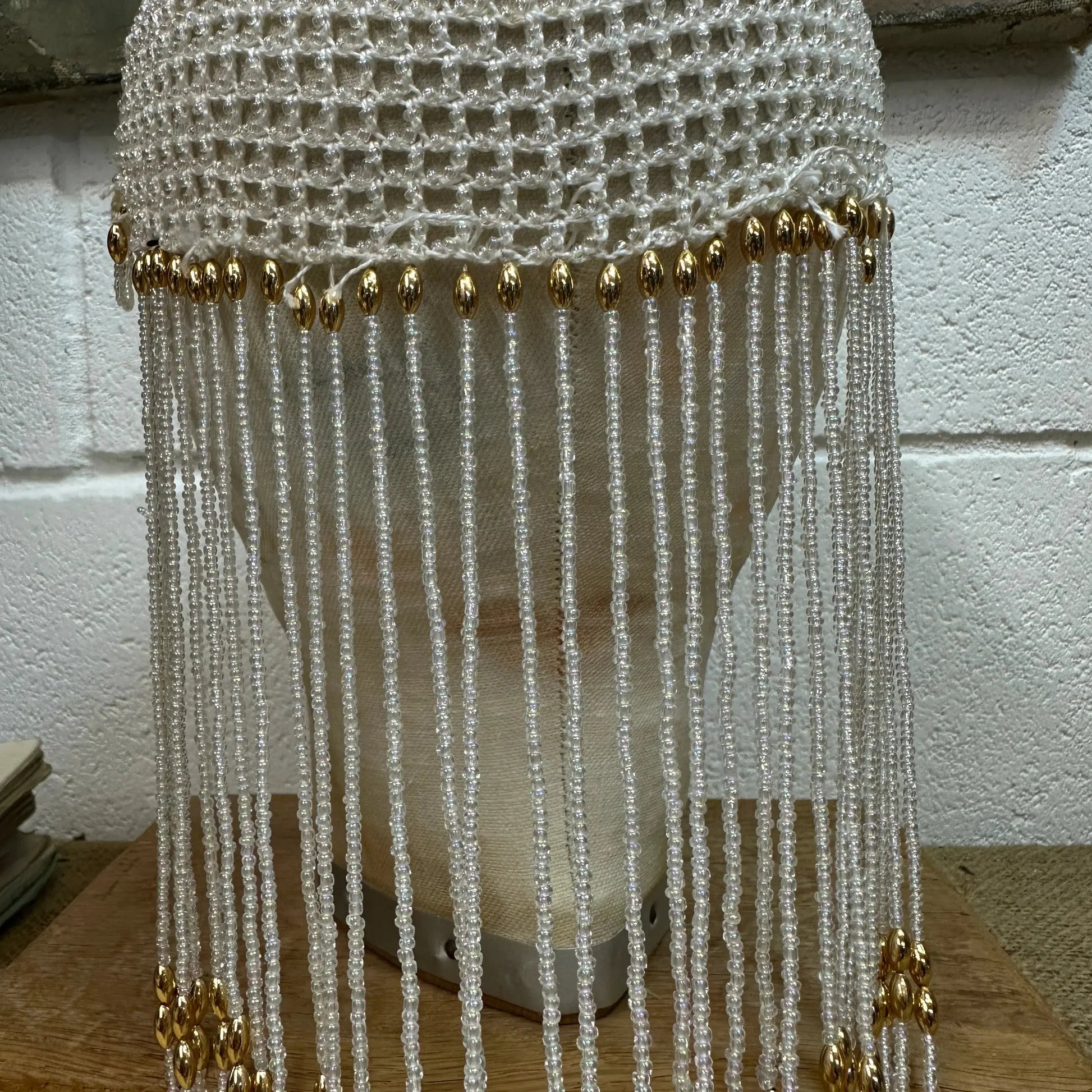 Art Deco Beaded Skull Cap - The Blind Mole