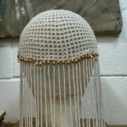 Art Deco Beaded Skull Cap - The Blind Mole