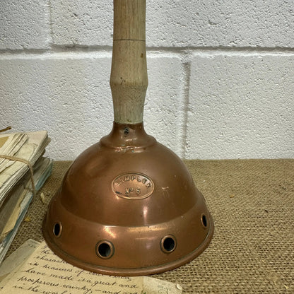 Antique Wooden & Copper Wash Dolly - The Blind Mole
