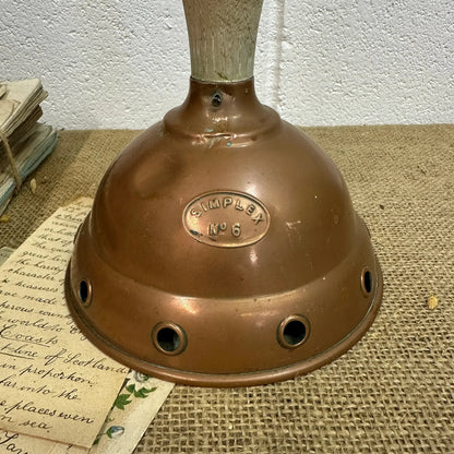 Antique Wooden & Copper Wash Dolly - The Blind Mole