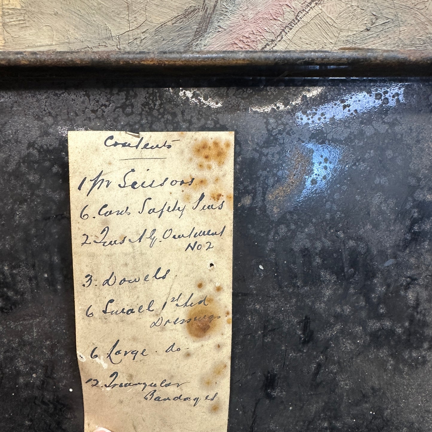 Metal Air Raid Fist Aid Tin