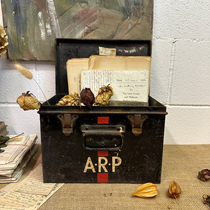 Metal Air Raid Fist Aid Tin