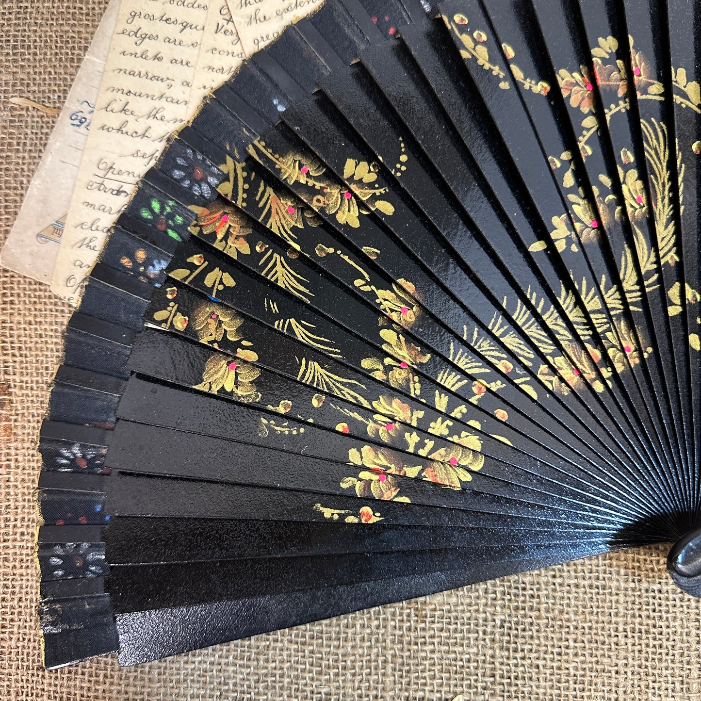 Oriental Chinese Handheld Wooden Fan