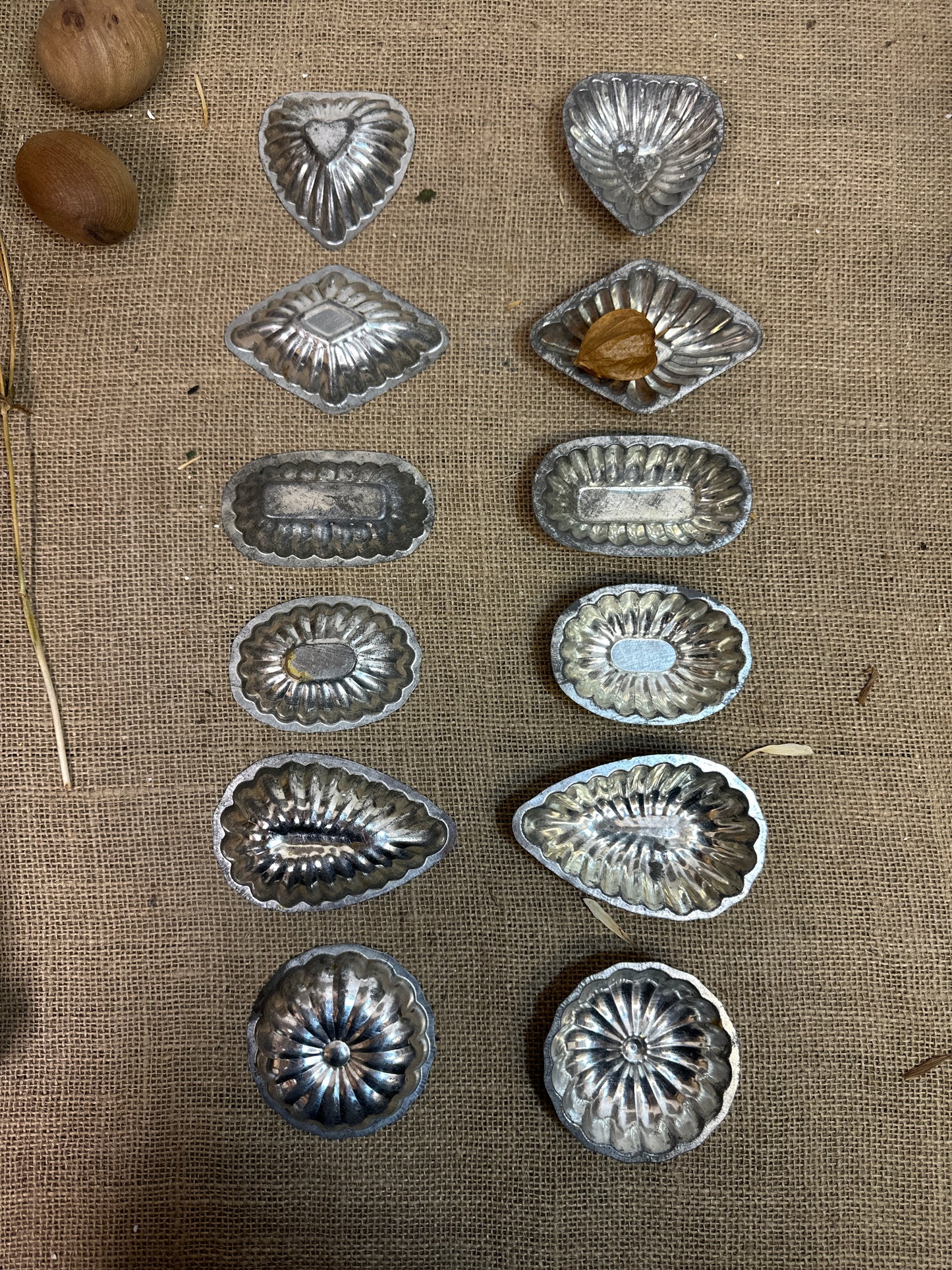 Individual Swedish Chocolate Patisserie Moulds, Tartlet Tins