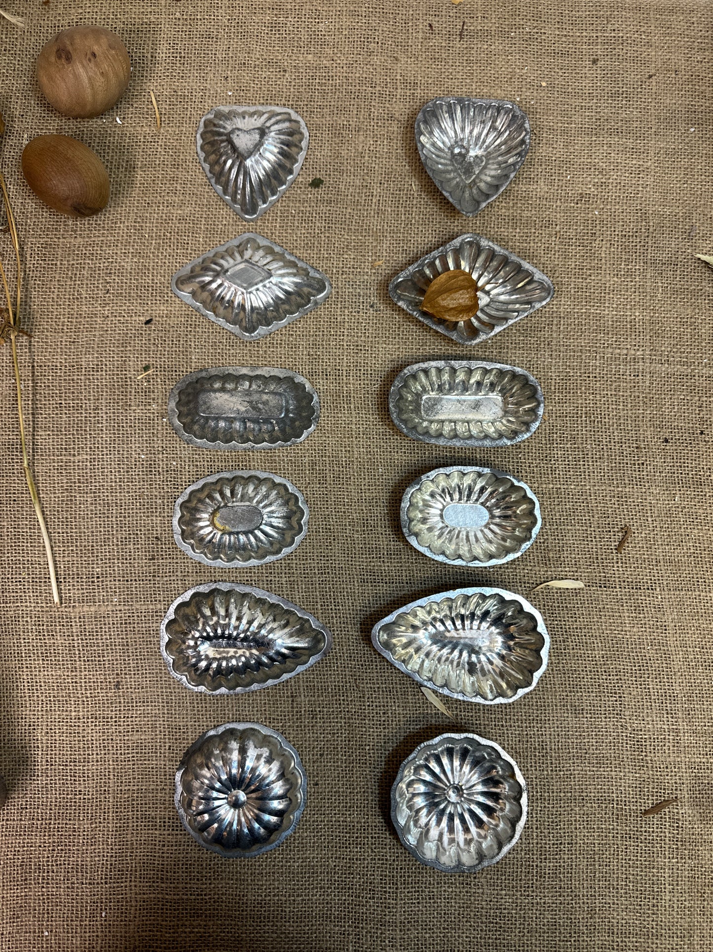 Individual Swedish Chocolate Patisserie Moulds, Tartlet Tins