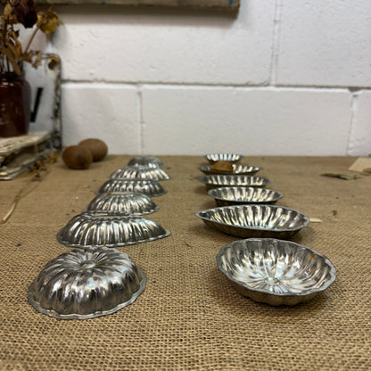 Individual Swedish Chocolate Patisserie Moulds, Tartlet Tins