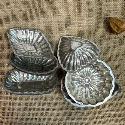 Individual Swedish Chocolate Patisserie Moulds, Tartlet Tins