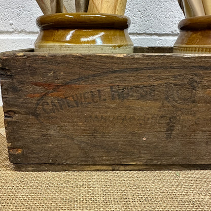 Vintage Wooden Crate Bottle Rack, Toy Box