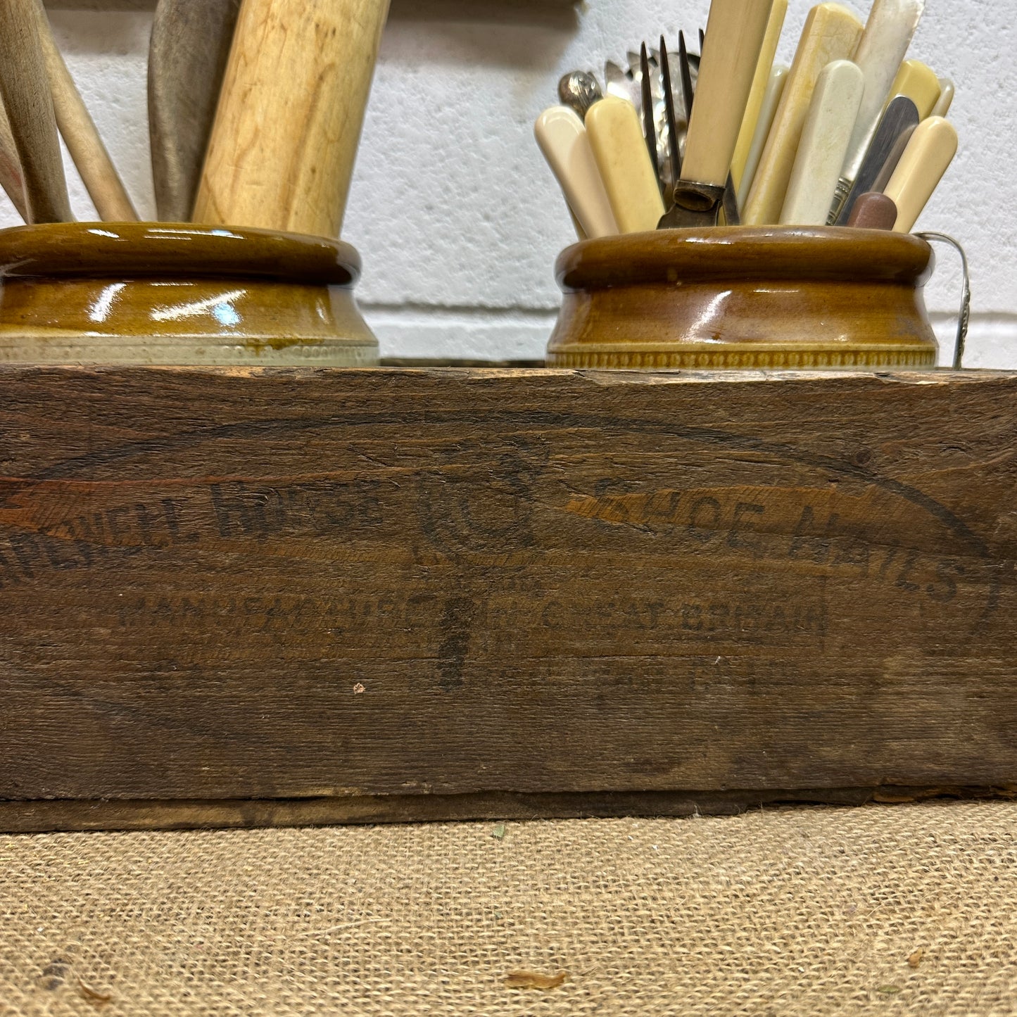 Vintage Wooden Crate Bottle Rack, Toy Box