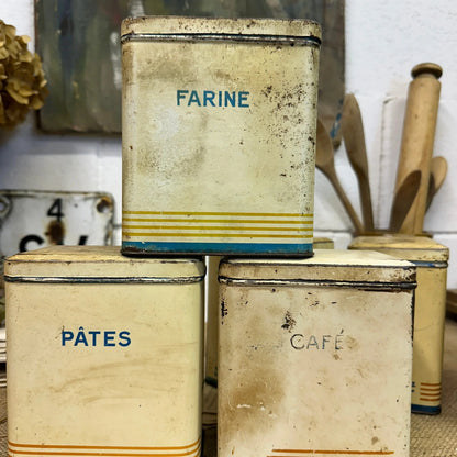 French Kitchen Tins Cannisters - The Blind Mole