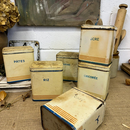 French Kitchen Tins Cannisters - The Blind Mole