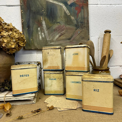 French Kitchen Tins Cannisters - The Blind Mole