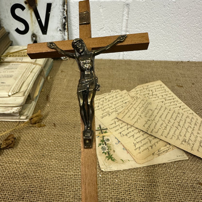 Vintage Small Standing Crucifix - The Blind Mole