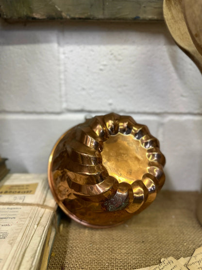 Antique Copper Jelly Pudding Mould - The Blind Mole