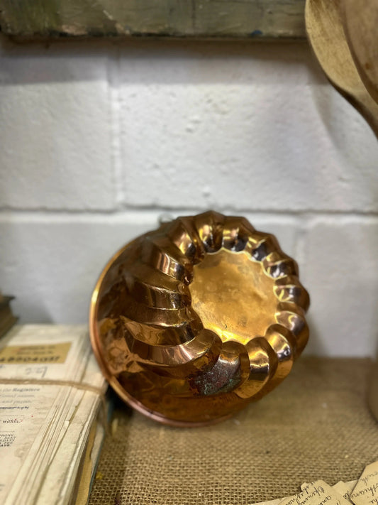 Antique Copper Jelly Pudding Mould - The Blind Mole