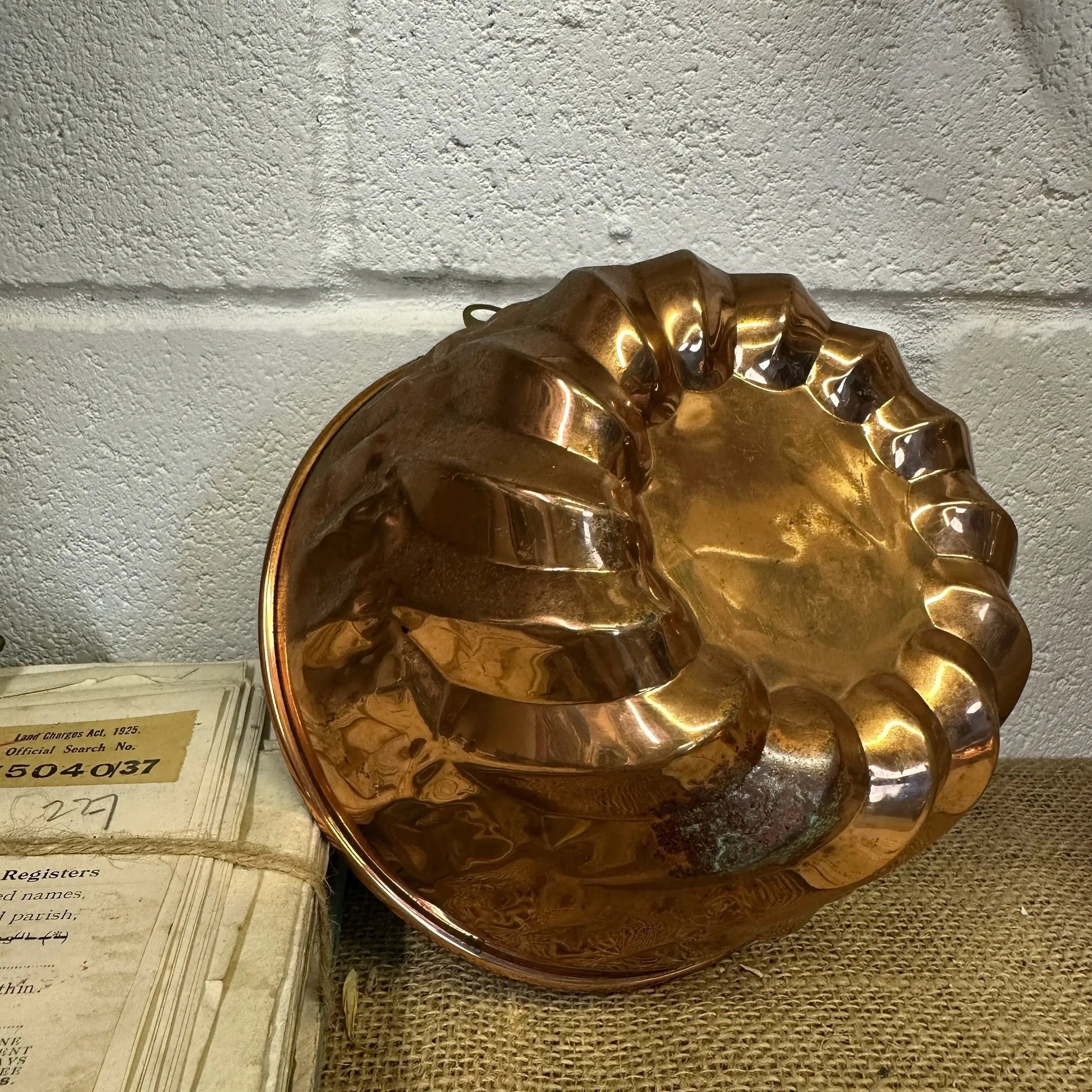 Antique Copper Jelly Pudding Mould - The Blind Mole