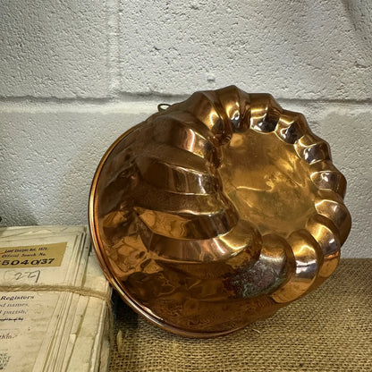 Antique Copper Jelly Pudding Mould - The Blind Mole
