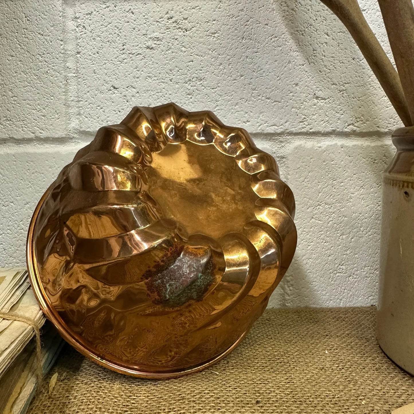 Antique Copper Jelly Pudding Mould - The Blind Mole
