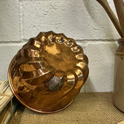 Antique Copper Jelly Pudding Mould - The Blind Mole