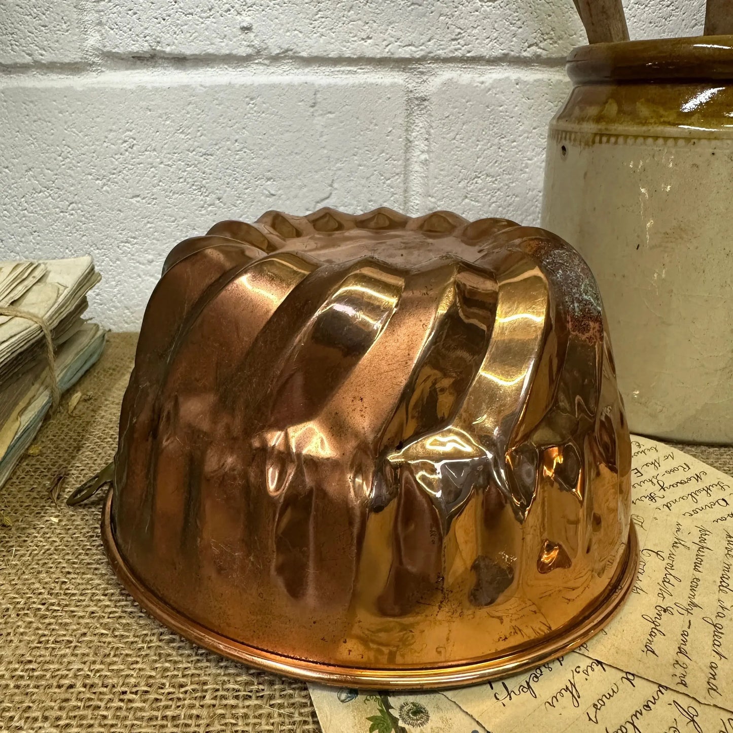 Antique Copper Jelly Pudding Mould - The Blind Mole