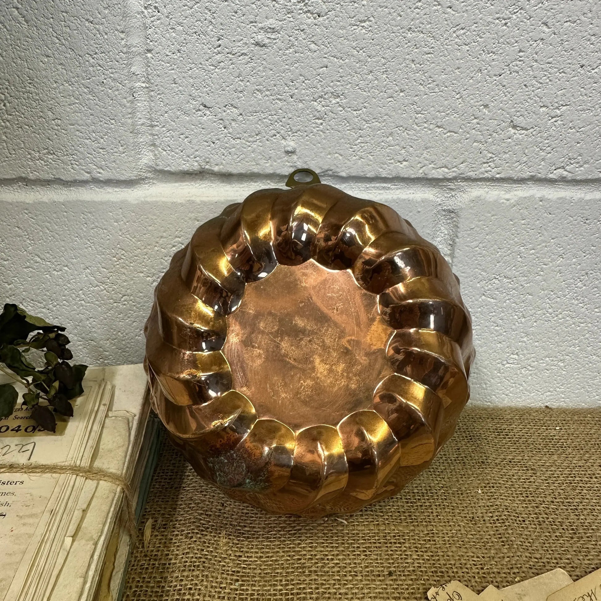 Antique Copper Jelly Pudding Mould - The Blind Mole