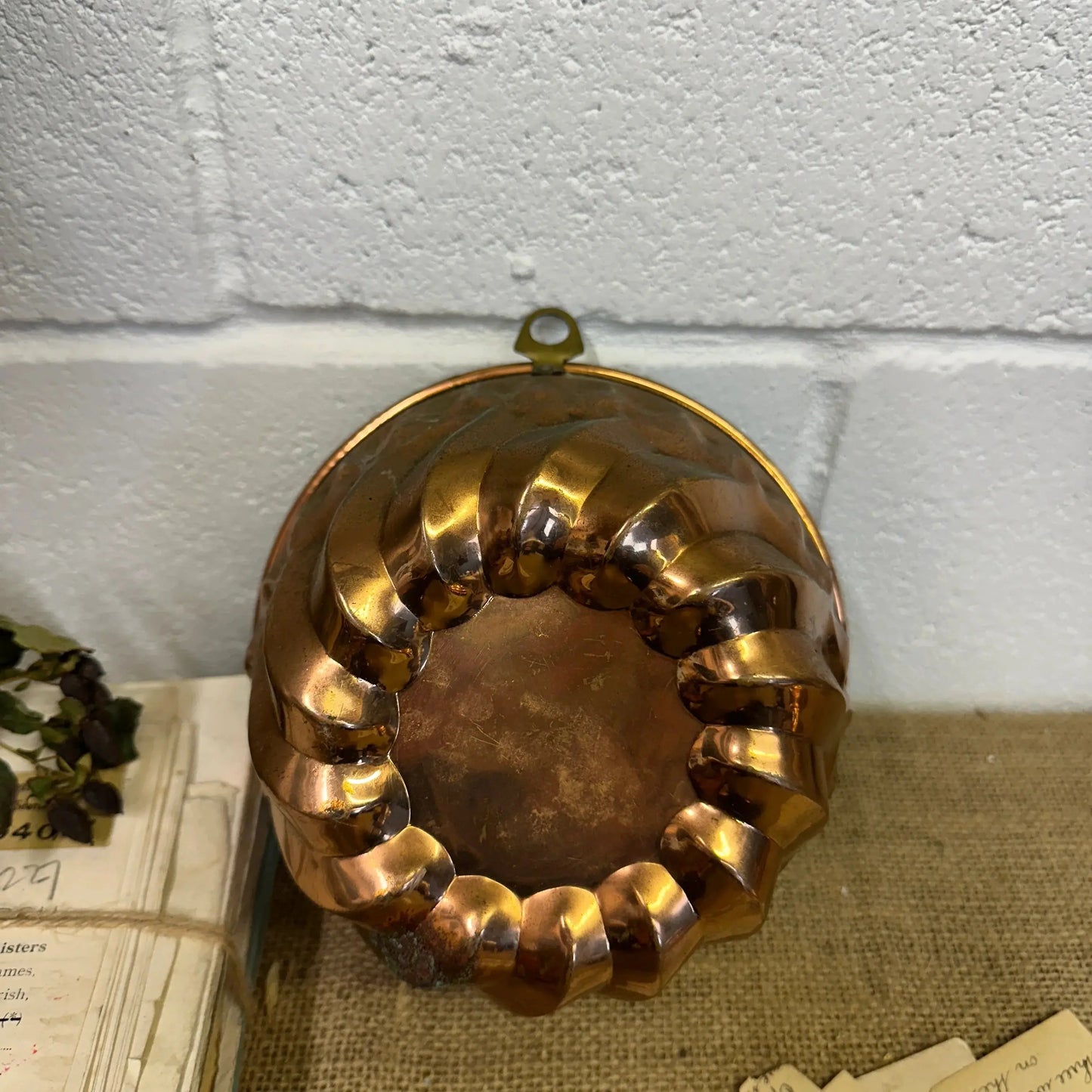 Antique Copper Jelly Pudding Mould - The Blind Mole