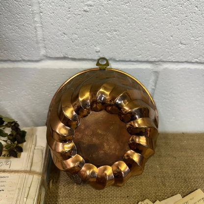 Antique Copper Jelly Pudding Mould - The Blind Mole