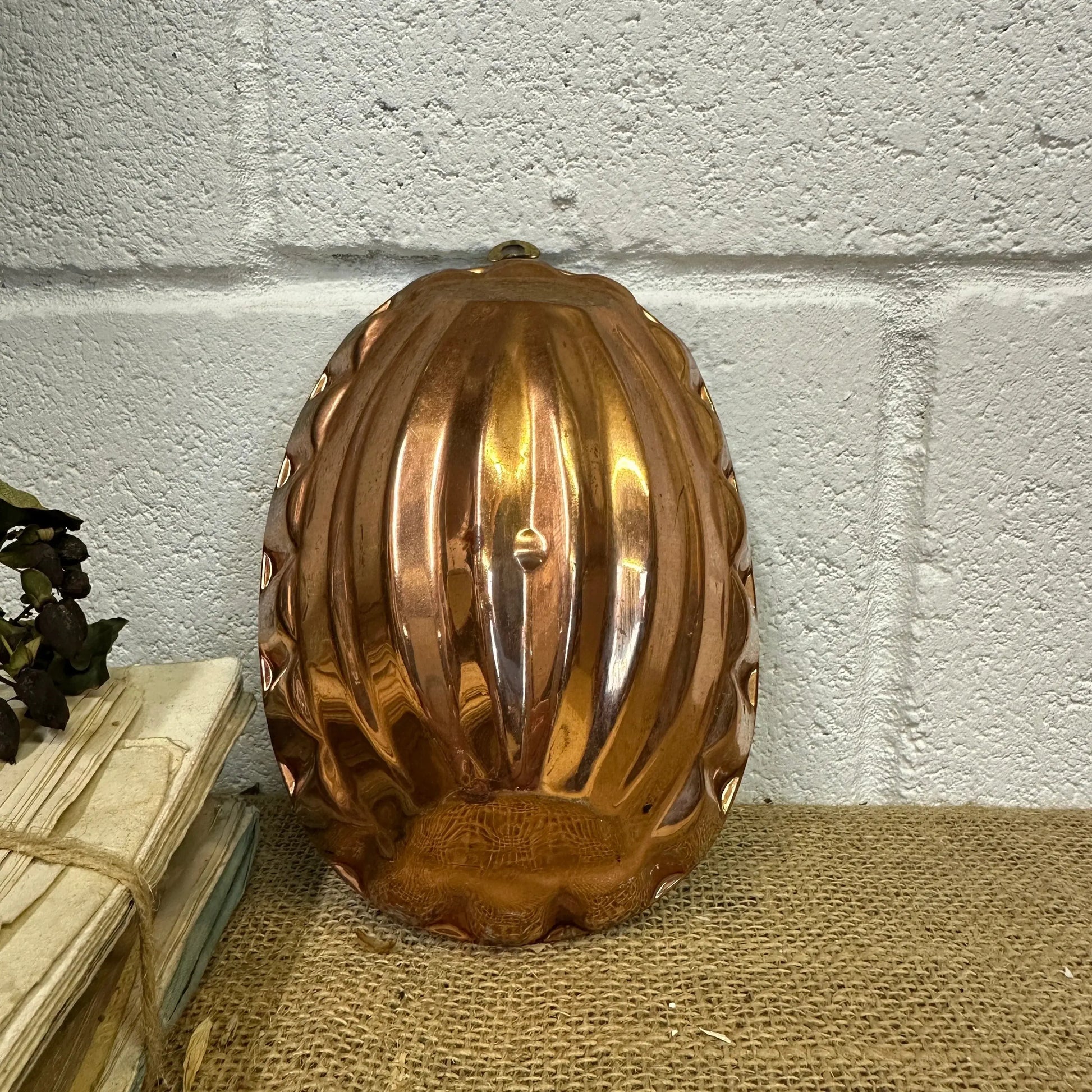 Antique Copper Oval Jelly Pudding Mould - The Blind Mole