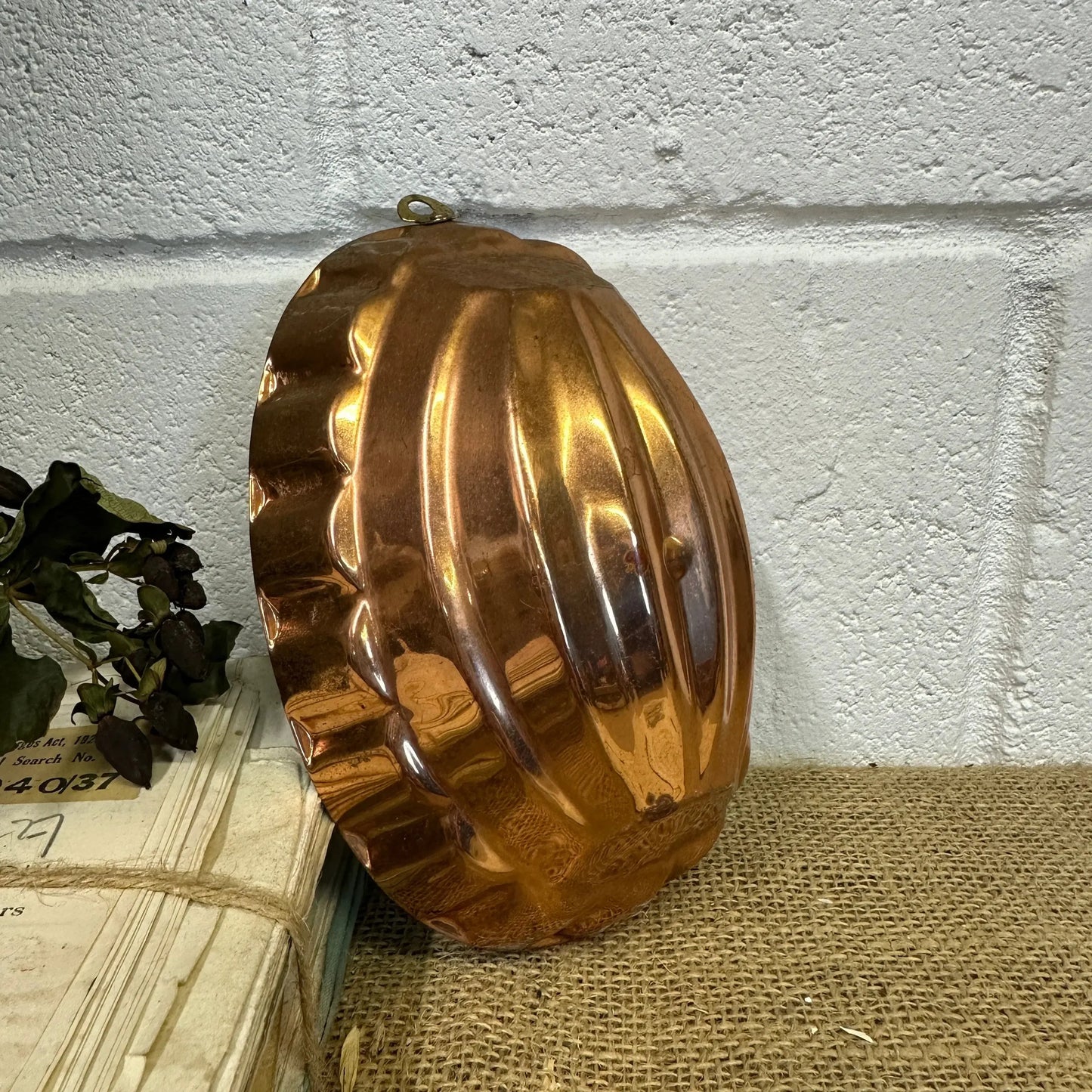 Antique Copper Oval Jelly Pudding Mould - The Blind Mole