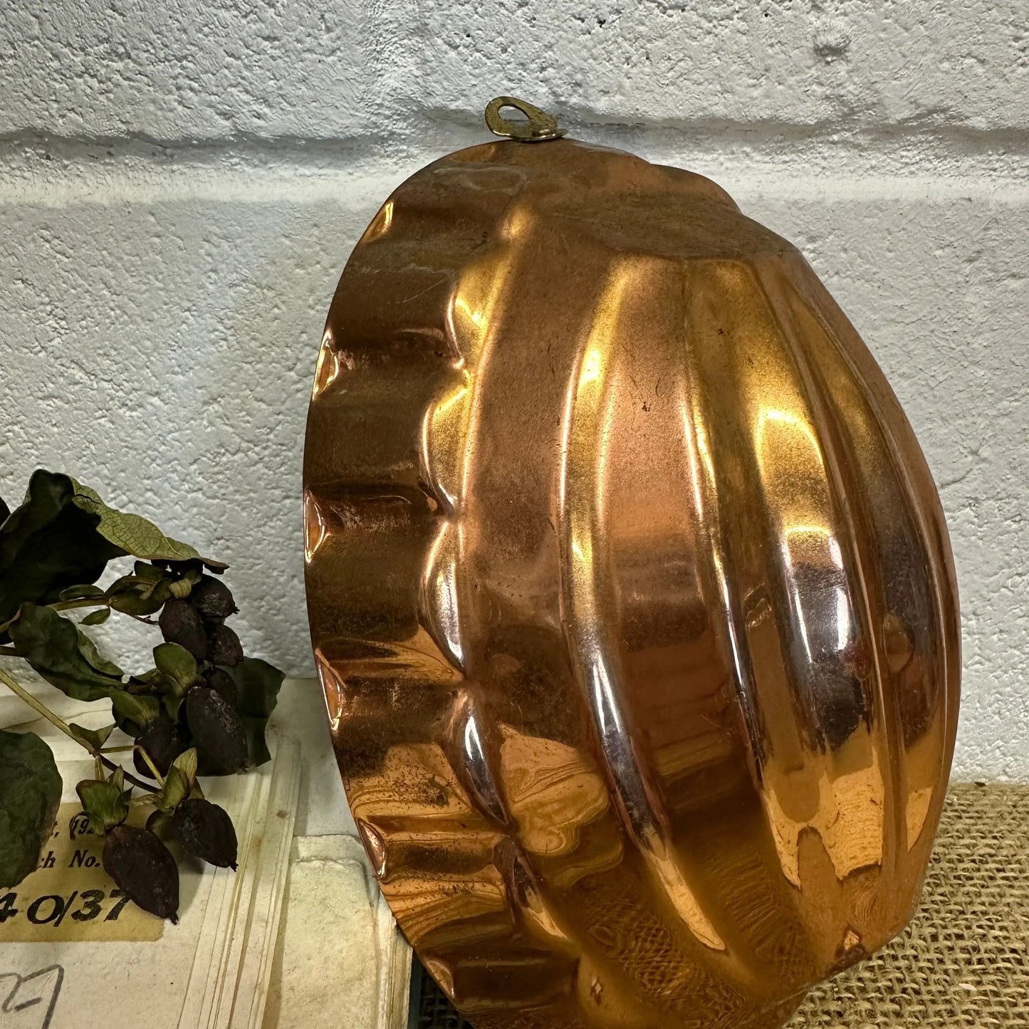 Antique Copper Oval Jelly Pudding Mould - The Blind Mole