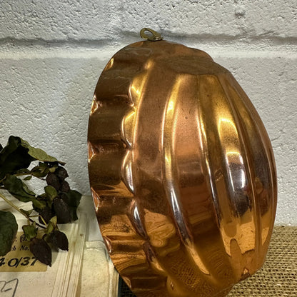 Antique Copper Oval Jelly Pudding Mould - The Blind Mole