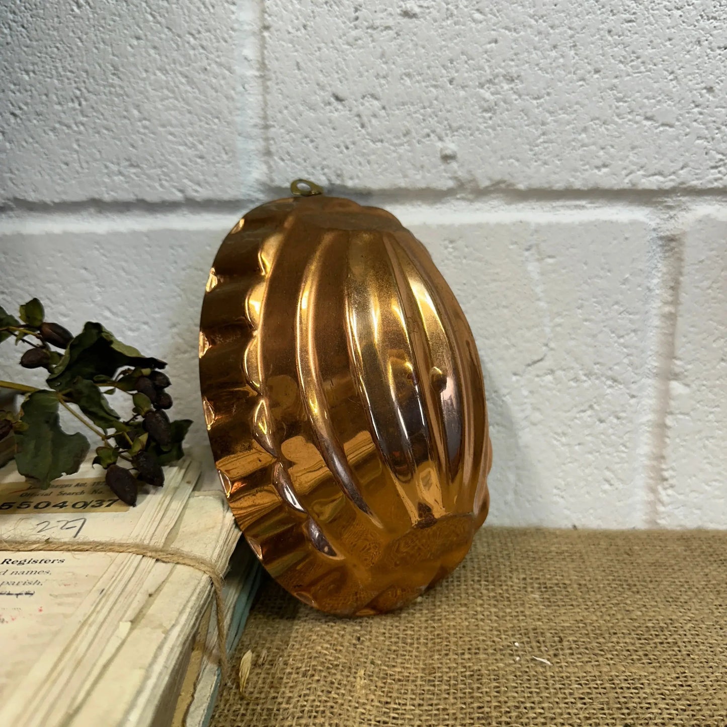 Antique Copper Oval Jelly Pudding Mould - The Blind Mole