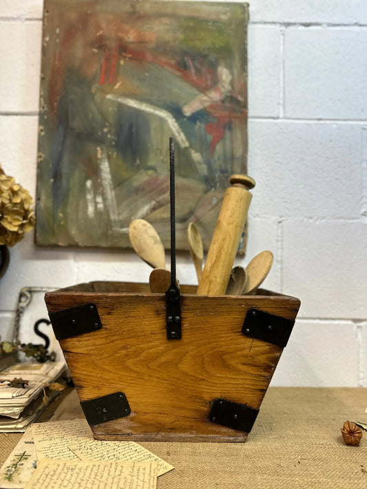 Antique Housemaid Trug Bucket The Blind Mole
