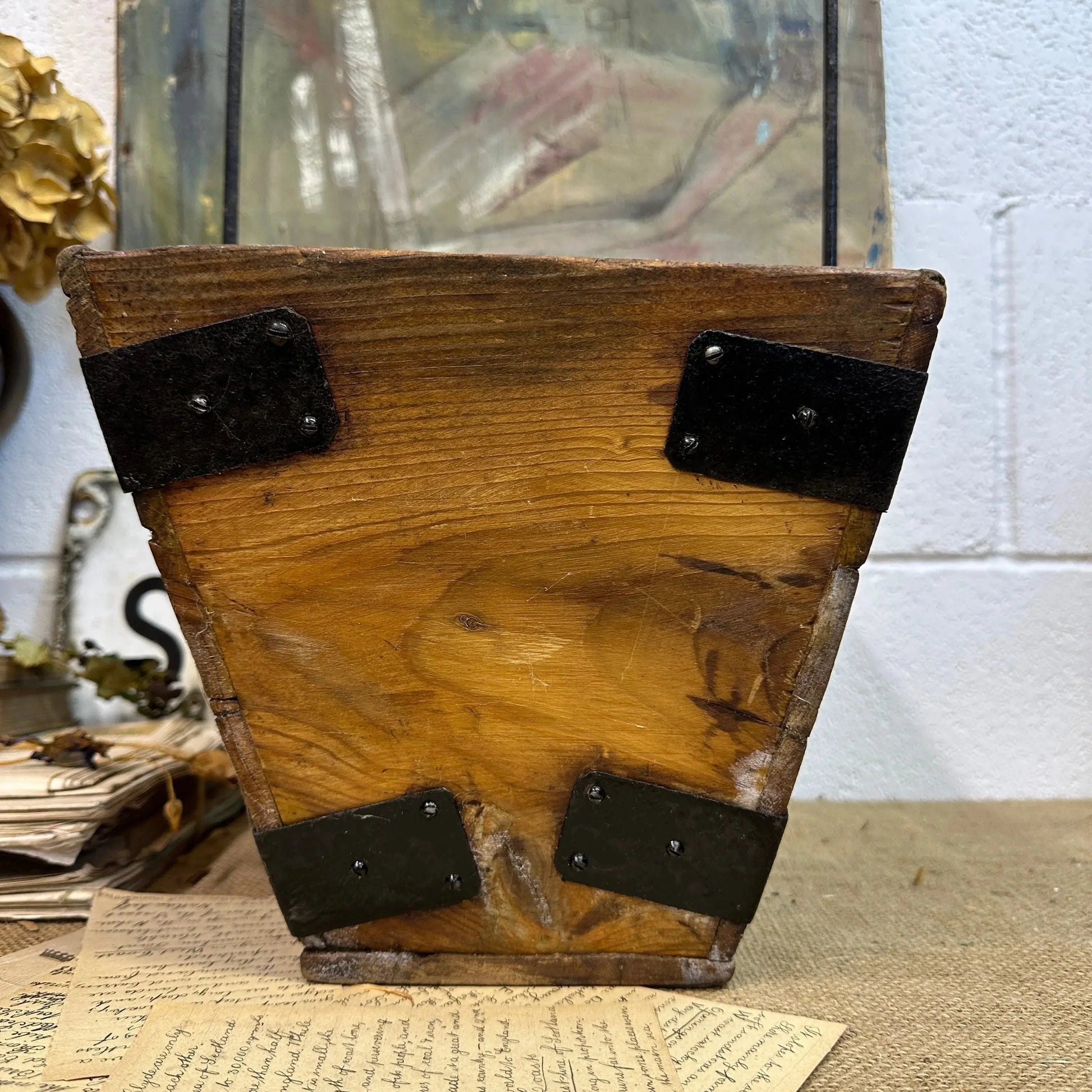 Antique Housemaid Trug Bucket The Blind Mole
