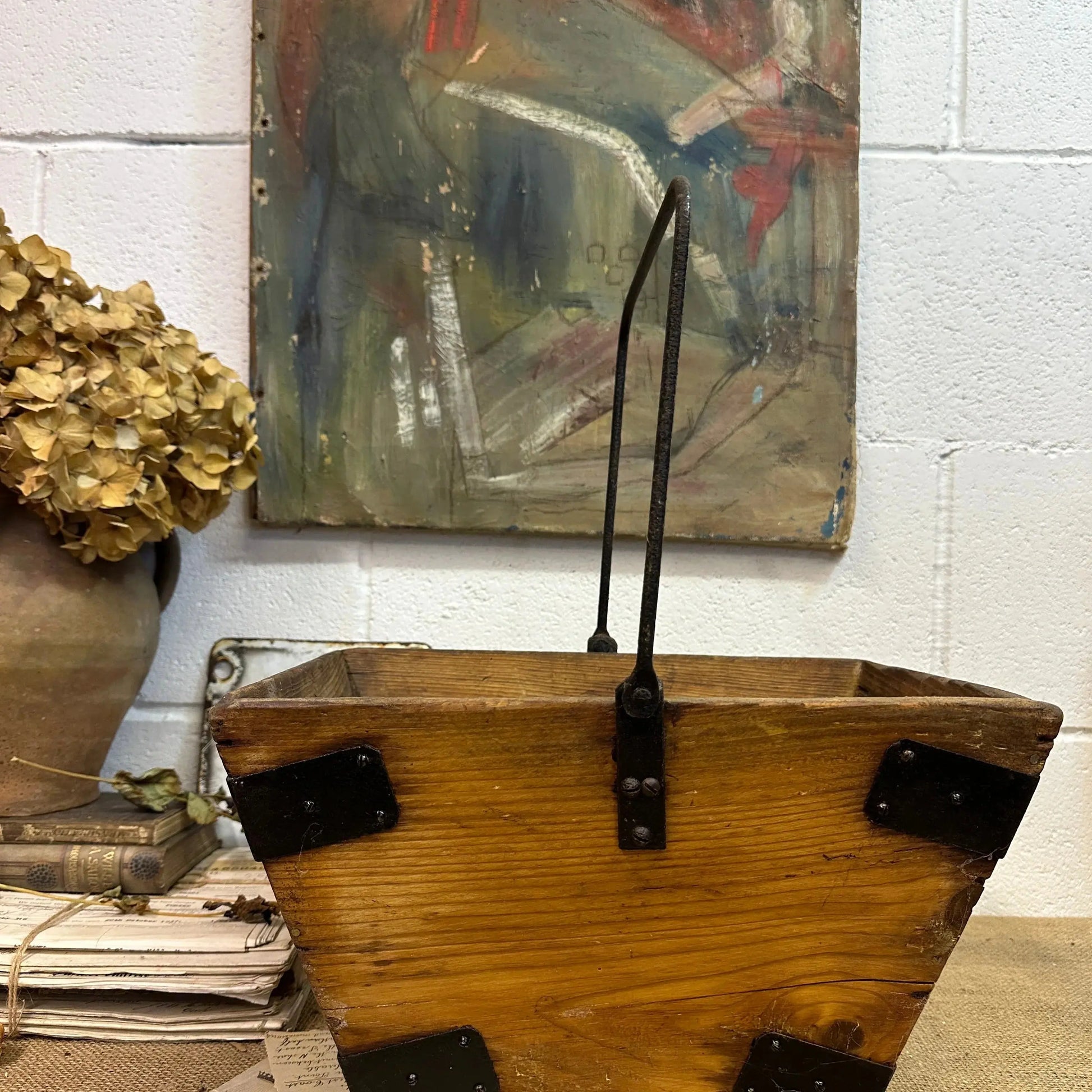 Antique Housemaid Trug Bucket The Blind Mole